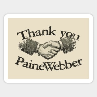 Thank You PaineWebber 1983 Magnet